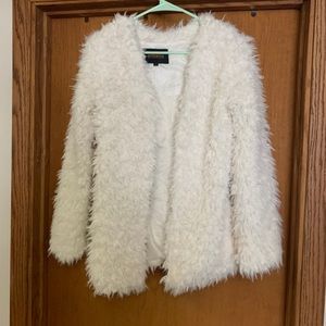 Faux fur coat size small